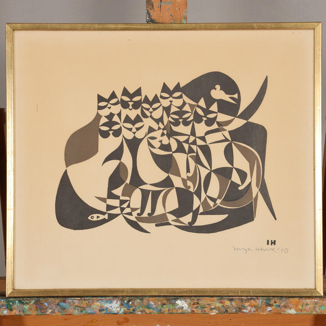 INGA HEMSE. LITHOGRAPHY, signed.