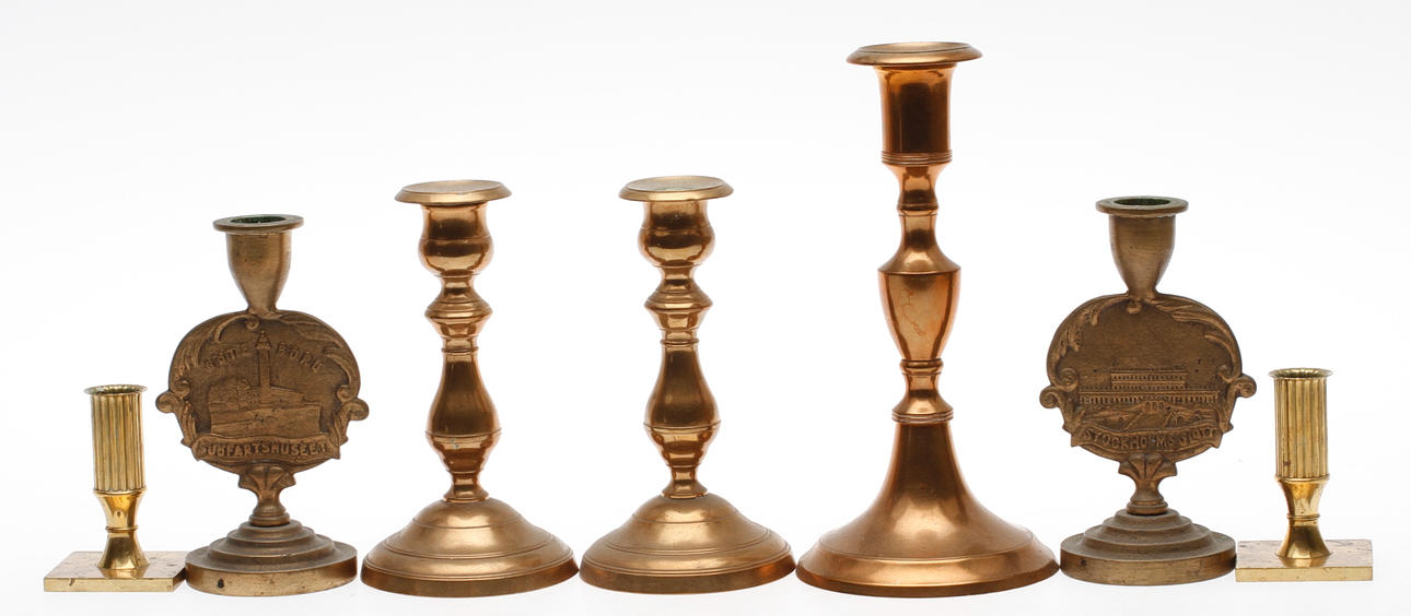 LJUSSTAKAR, 7 st, Gusum, Skultuna mfl.