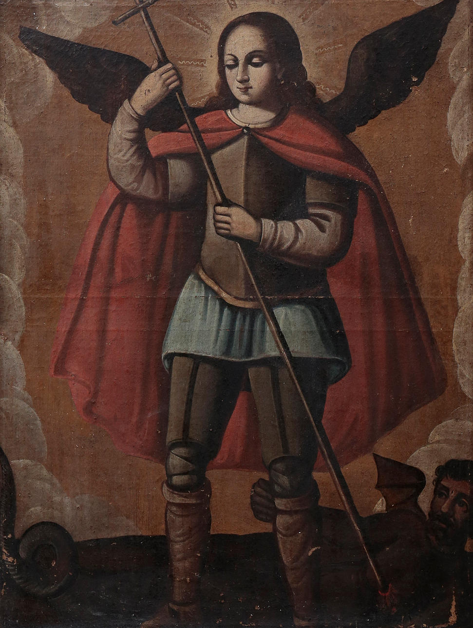 SPANISH SCHOOL, 17TH CENTURY. Saint Michael the Archangel.
