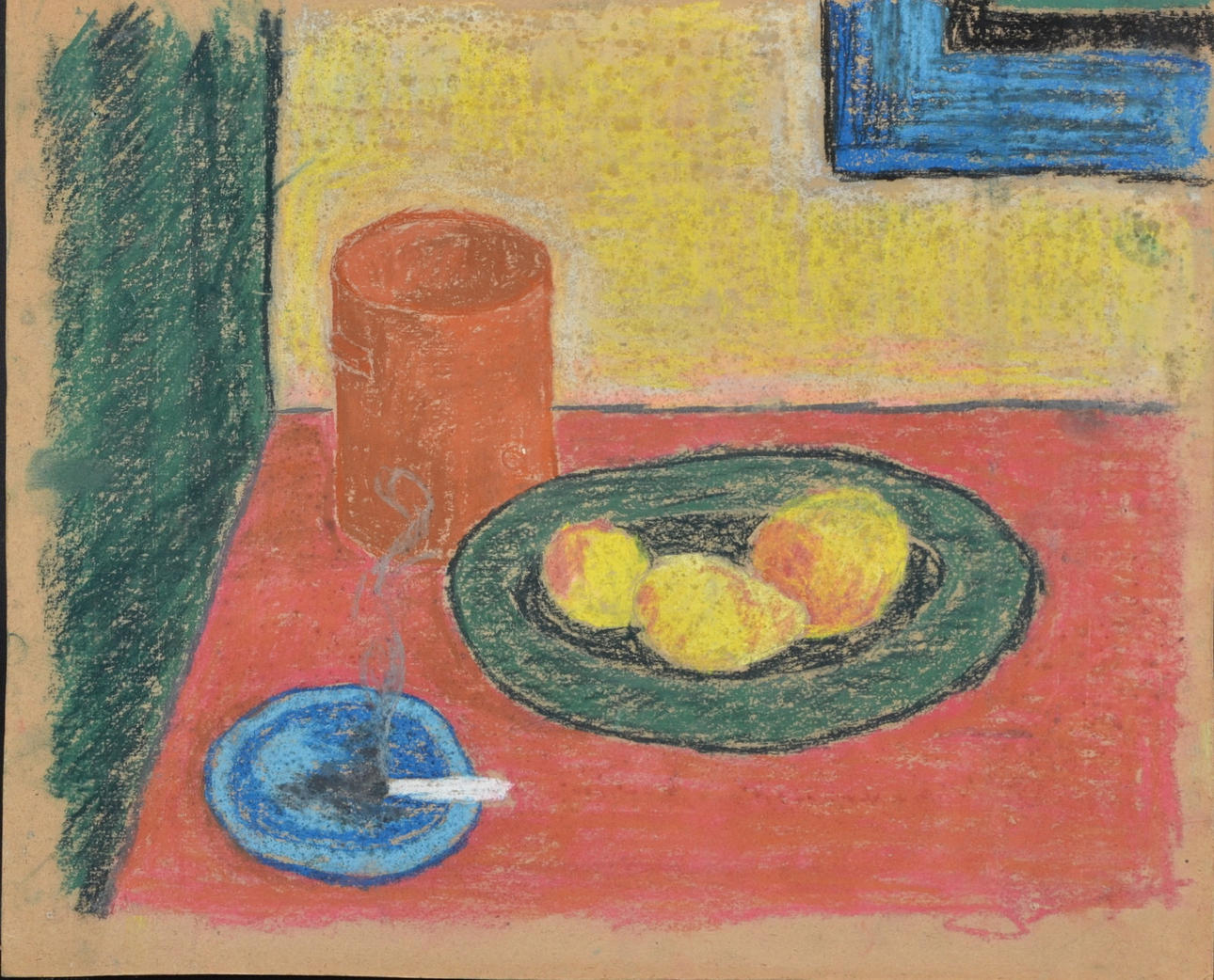 ATTRIBUTED TO VERNER HOLMQUIST. Pastel on Board.