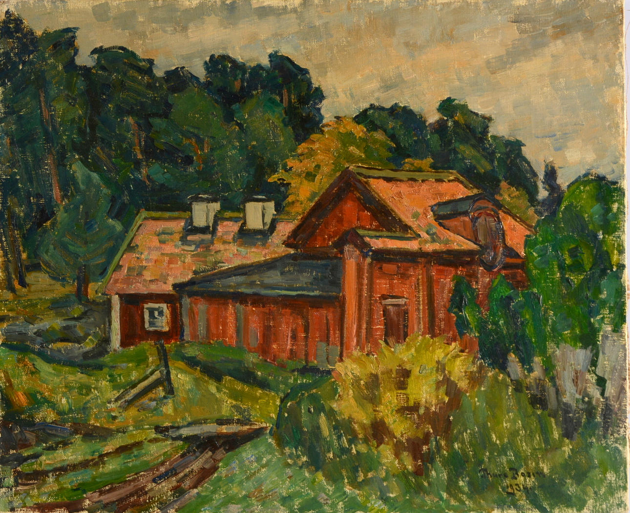 THURE BOSIN. Olja på duk.