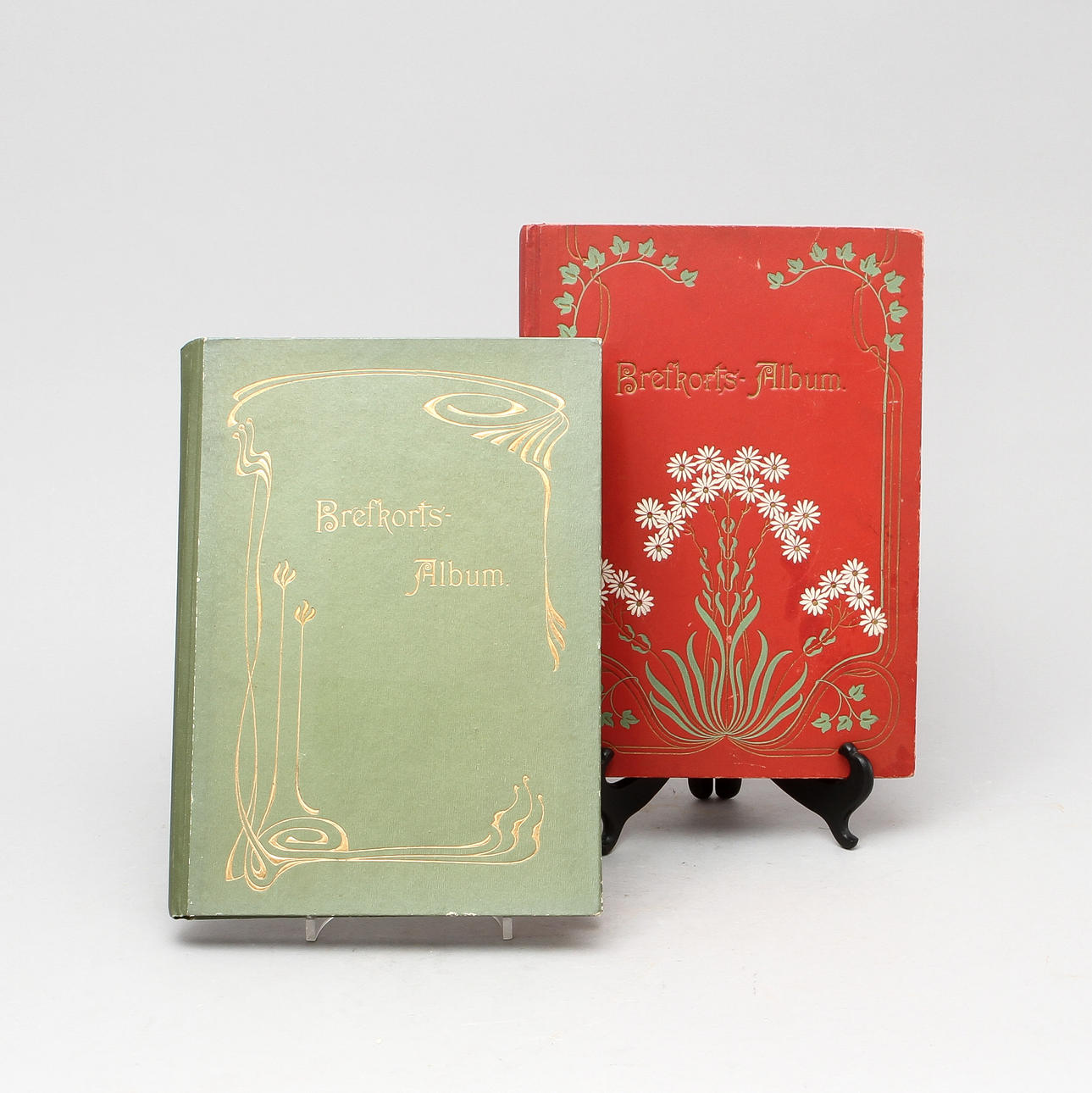 BREFKORTSALBUM, 2 st, tidigt 1900-tal.