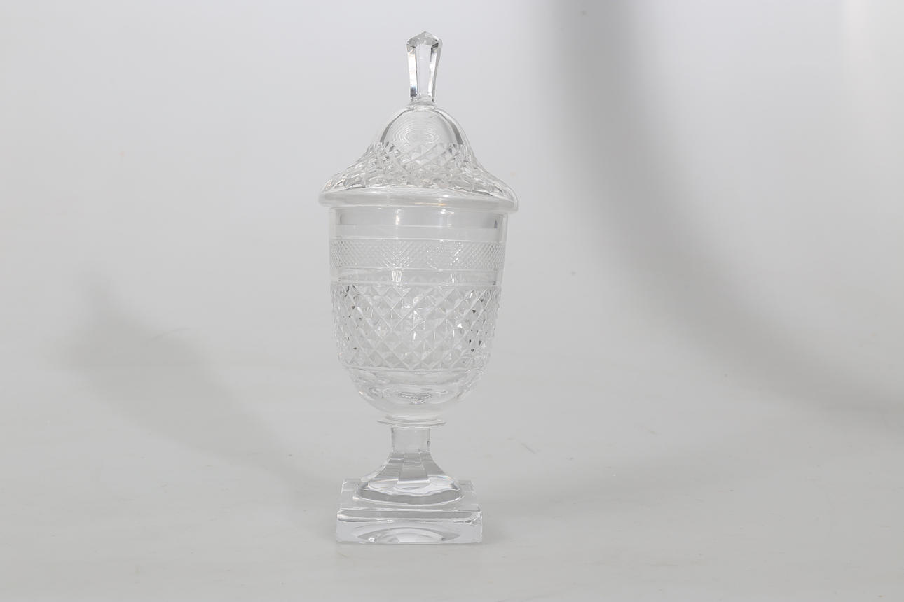 POKAL MED LOCK, kristall, "Kent", Elis Bergh, Kosta.