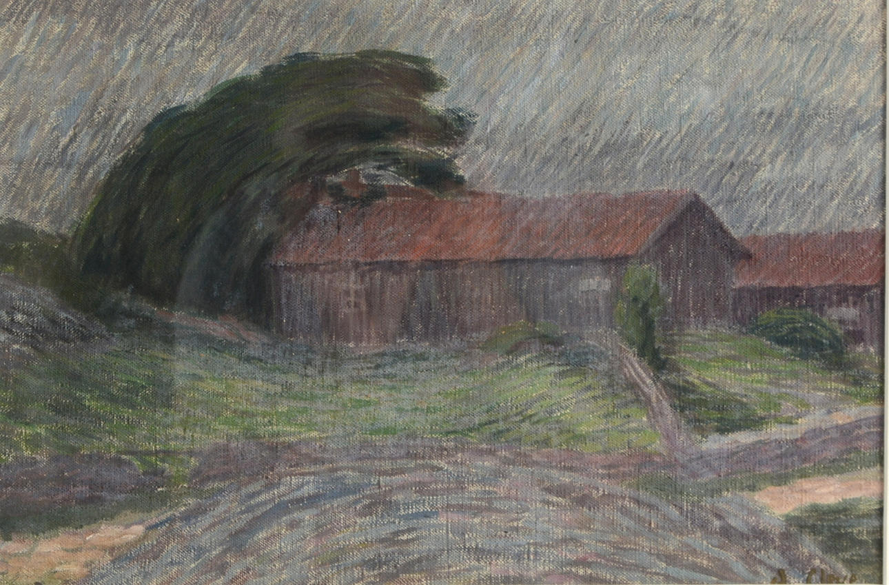 AGNES CLEVE. Pastell.