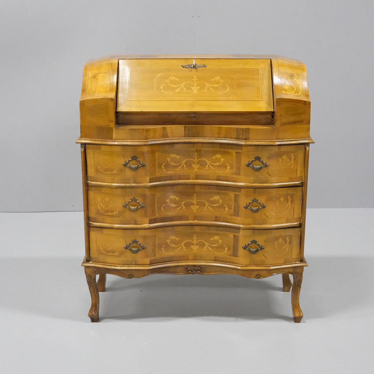 20TH CENTURY INTARSIA SECRETARY.