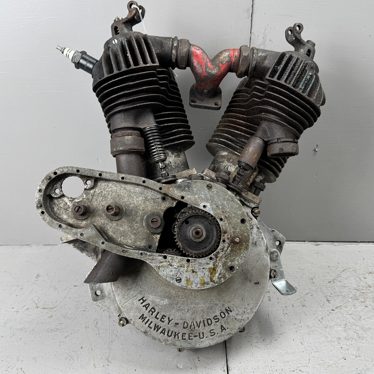 HARLEY DAVIDSON, engine, 1000cc, model J, 1929, USA.