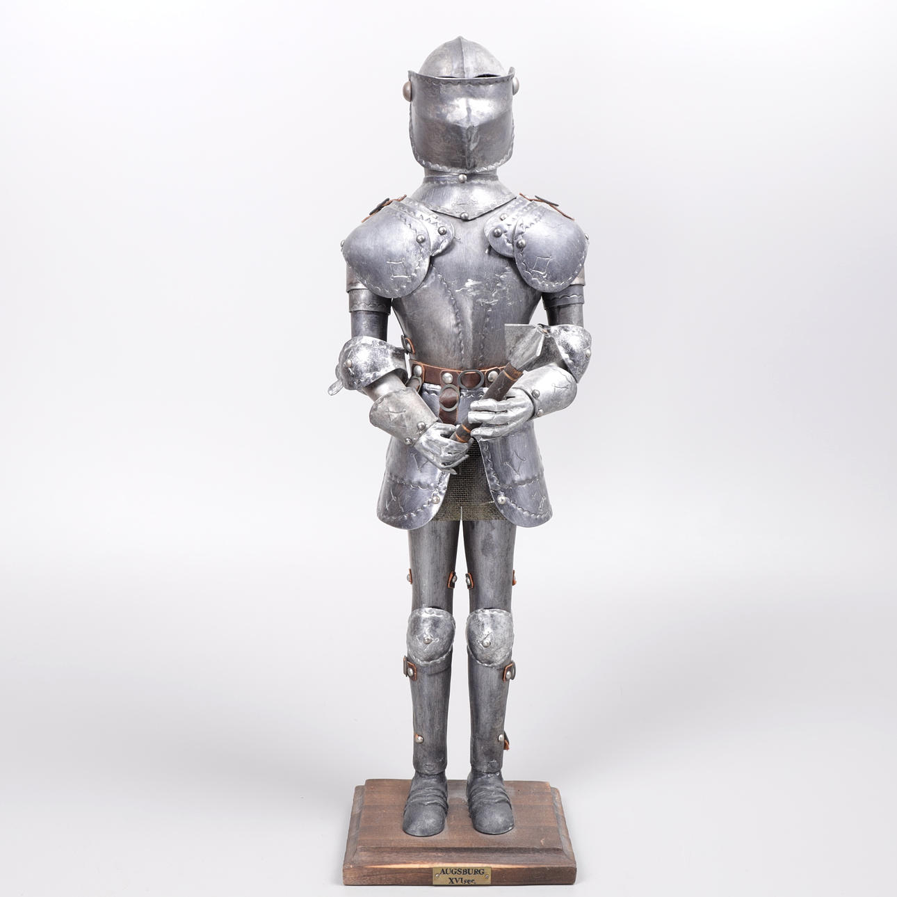 A sculpture of a knight with armour, Augsburg XVisec, mid 20th century ...