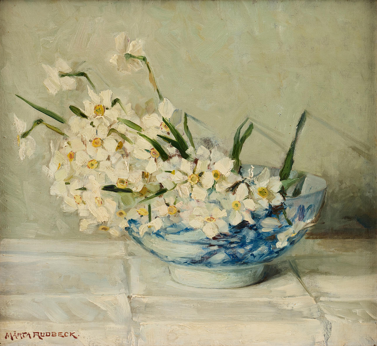 MÄRTA  RUDBECK. “Narcisses”.