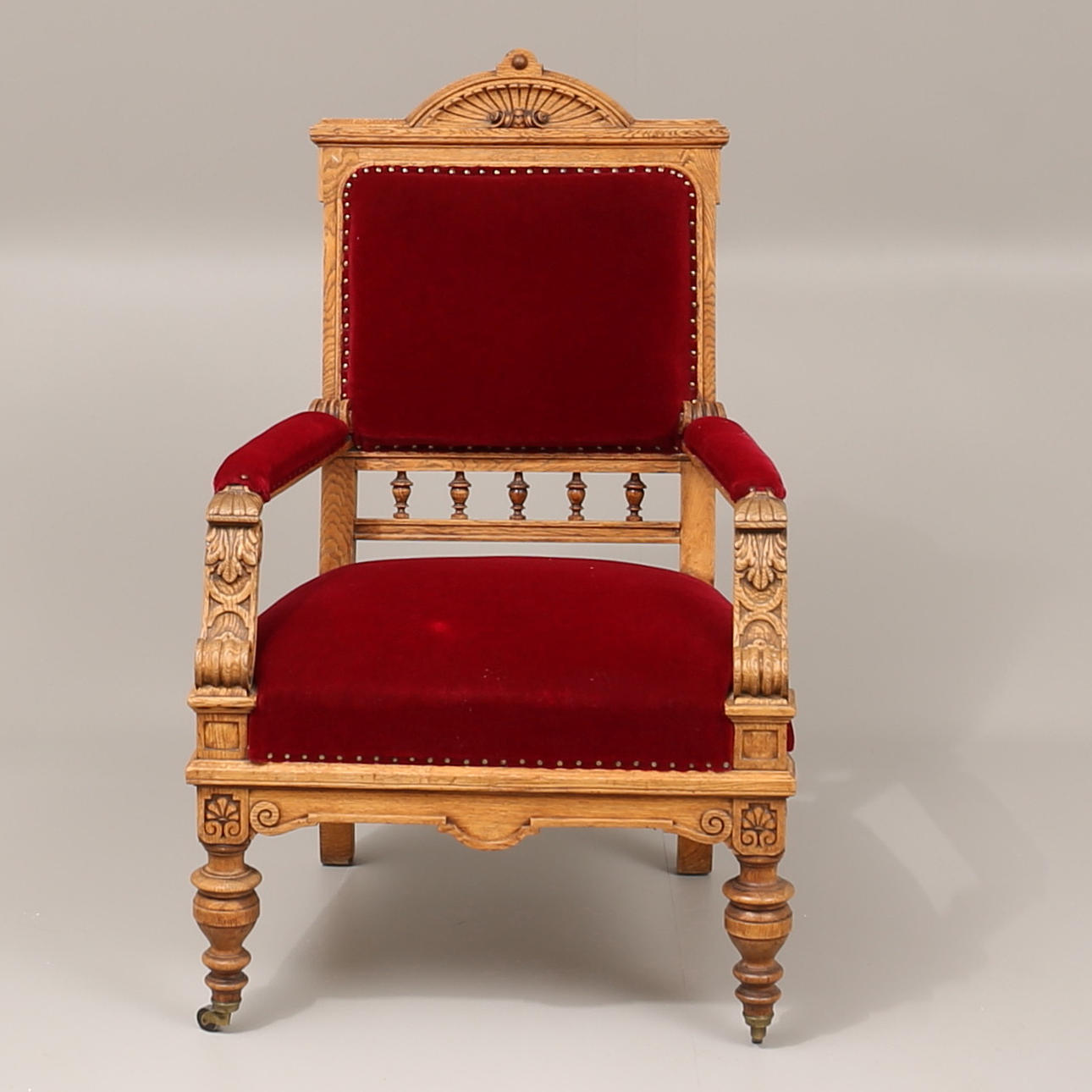 KARMSTOL, ek, nyrenässans, sekelskiftet.