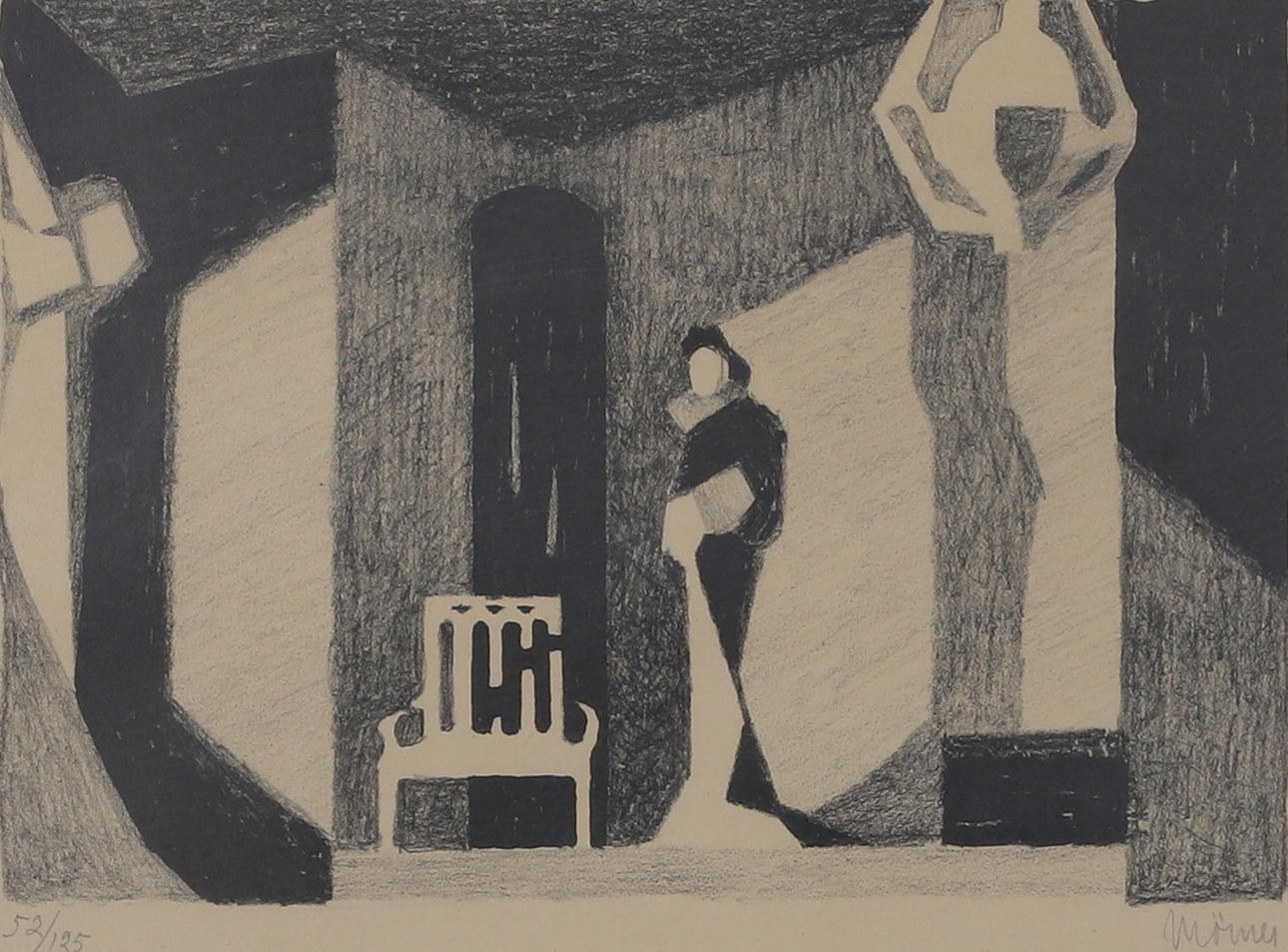 STELLAN MÖRNER. lithograph, signed and numbered 52/125.