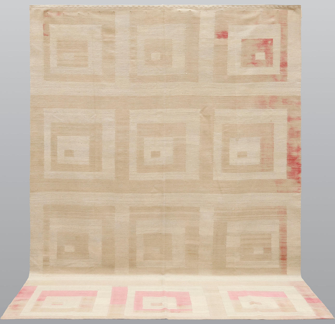 CARPET, Kelim modern design, 282 x 198 cm.