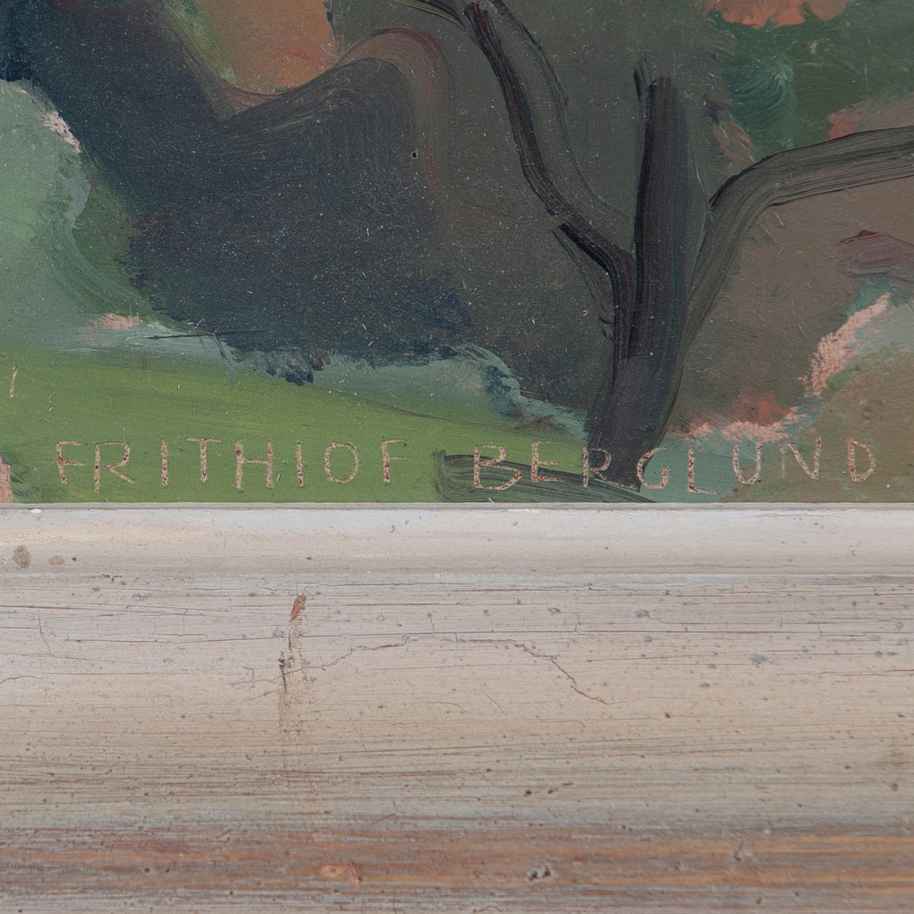 FRITHIOF BERGLUND. Oil on panel, signed. Art - Paintings - Auctionet