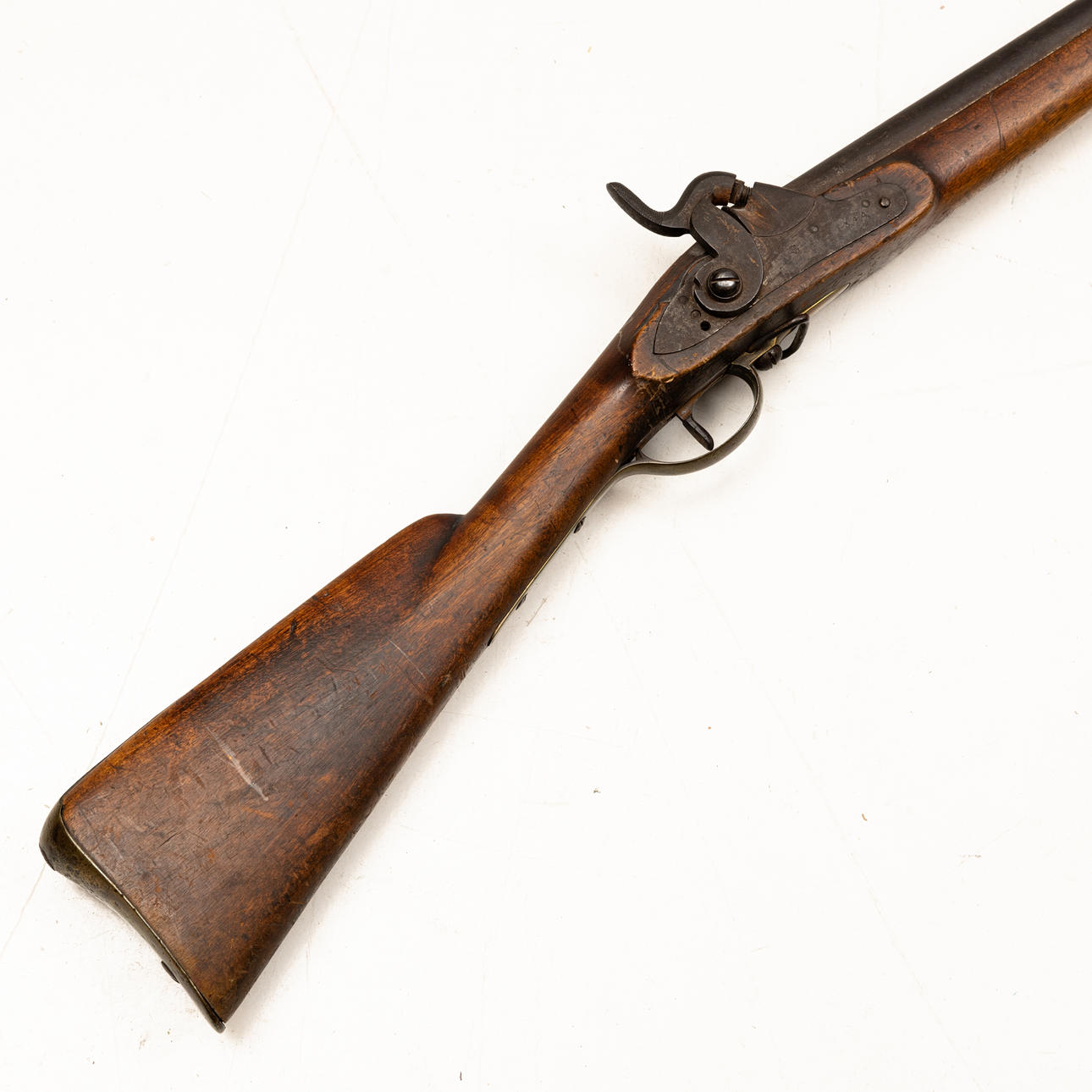 A SLAG LOCK RIFLE, converted from flintlock, m/1815-45, Sweden, 19th ...