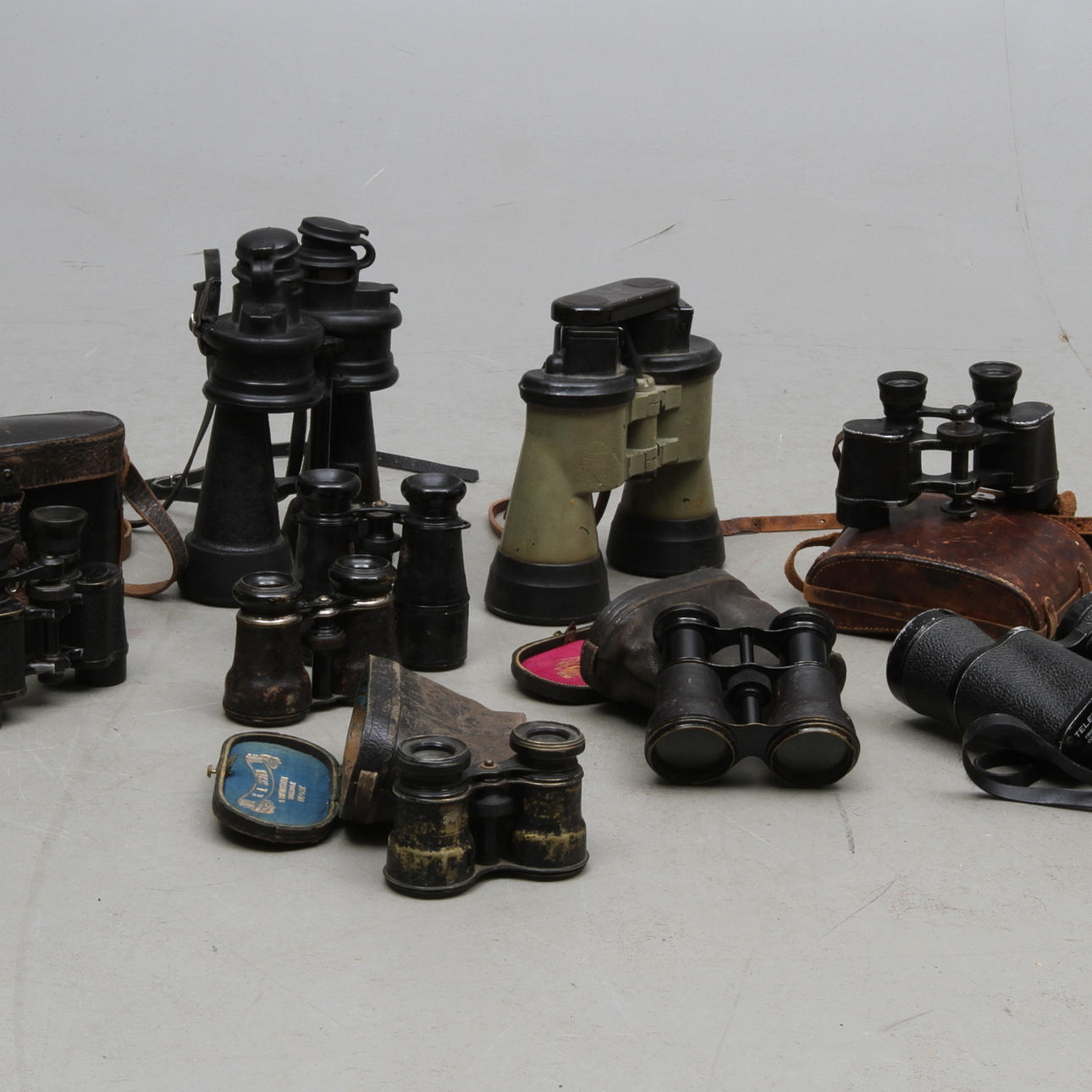 KIKARE, 9 st, bland annat Goerz, Telemax 2, 1900-tal.