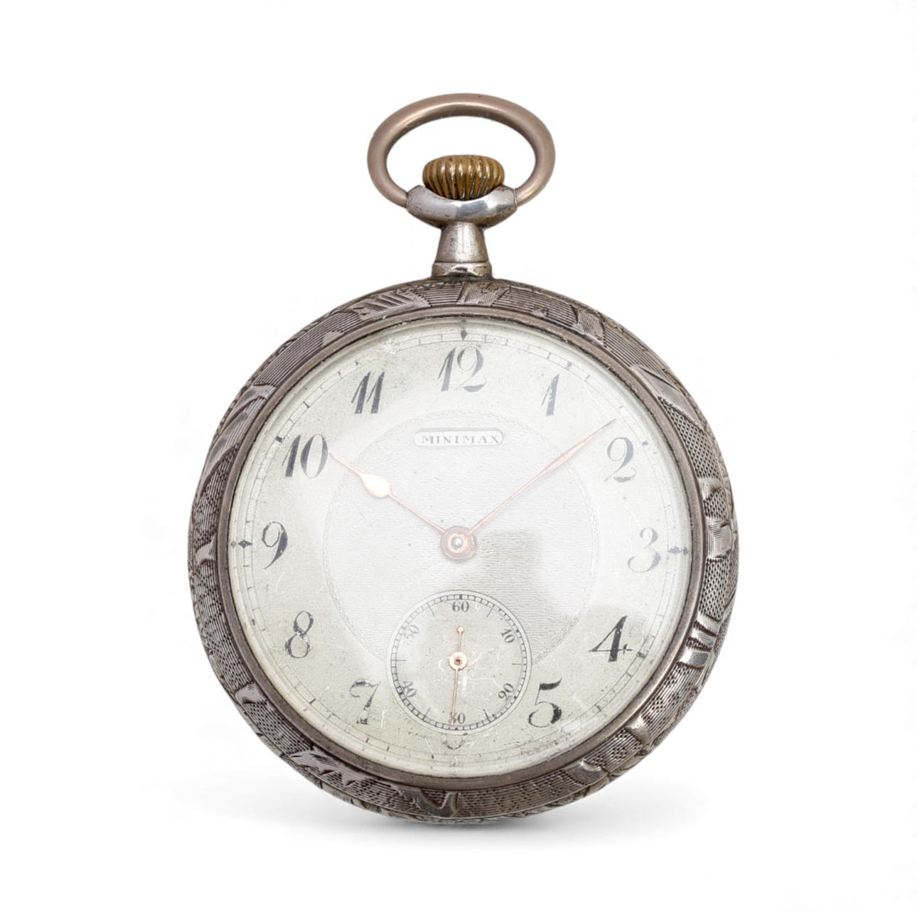 Lepine taskukello hopeaa, 1900-luvun alusta.