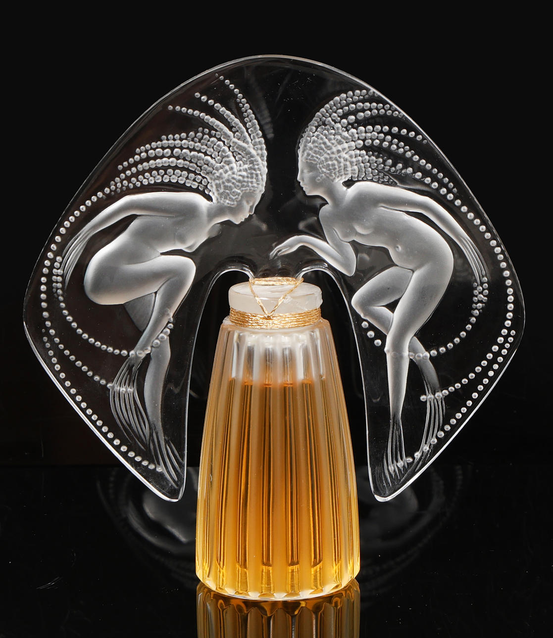 A LALIQUE FLACON COLLECTION ONDINES PERFUME BOTTLE, 1998 LIMITED
