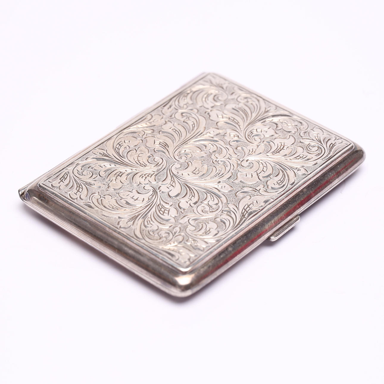 A SILVER CIGARETTE CASE, weight approx. 76 g, Göteborg, 1948.