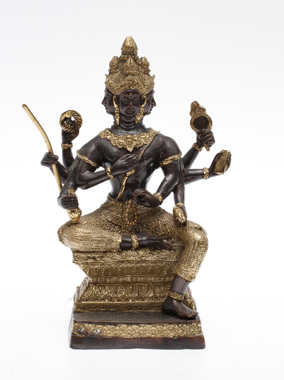 SKULPTUR, metall, ostindisk, 1900/2000-tal.