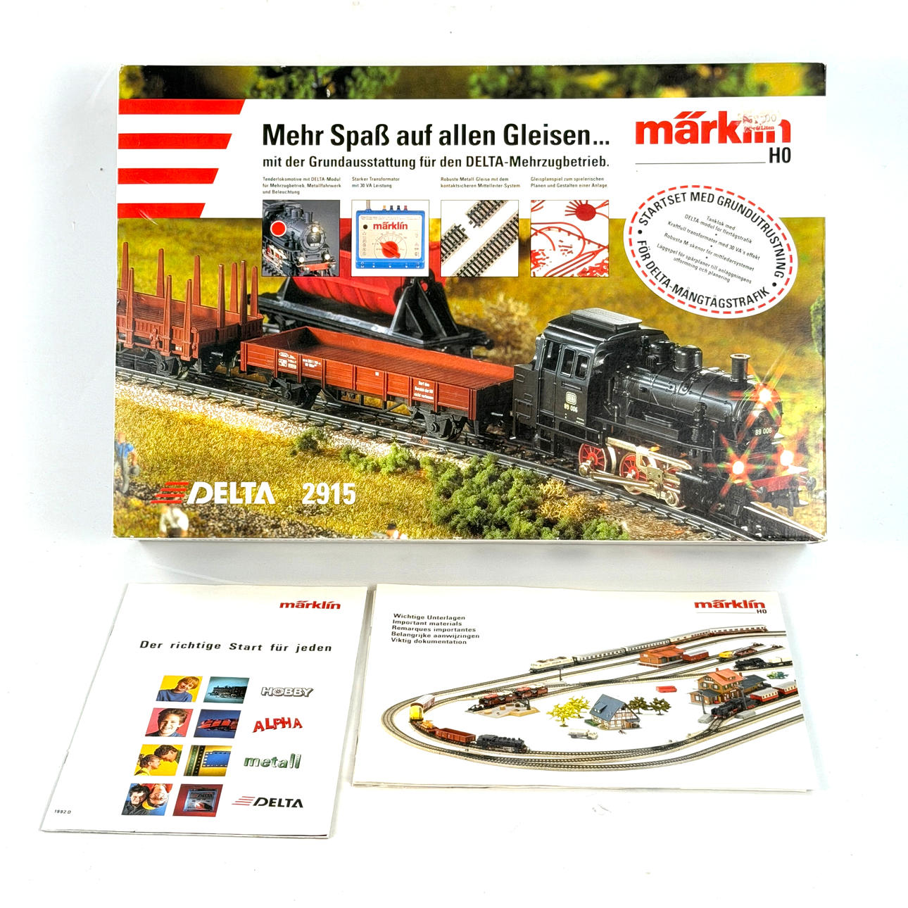 TRAIN SET. Märklin, “Delta 2915", H0, in original packaging, Germany.