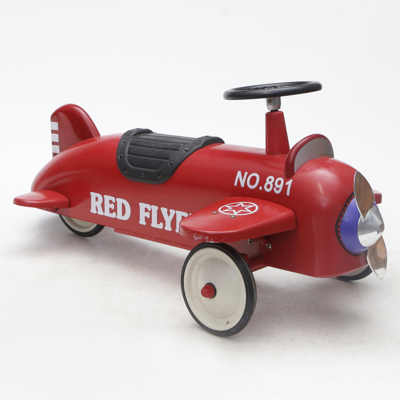 TOY FLY metal/plastic, Red Flyer, modern.