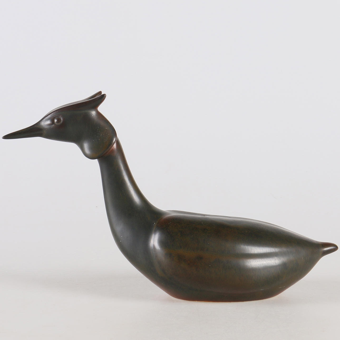 FIGURIN, stengods, skäggdopping, Gunnar Nylund, signerad GN, Rörstrand.