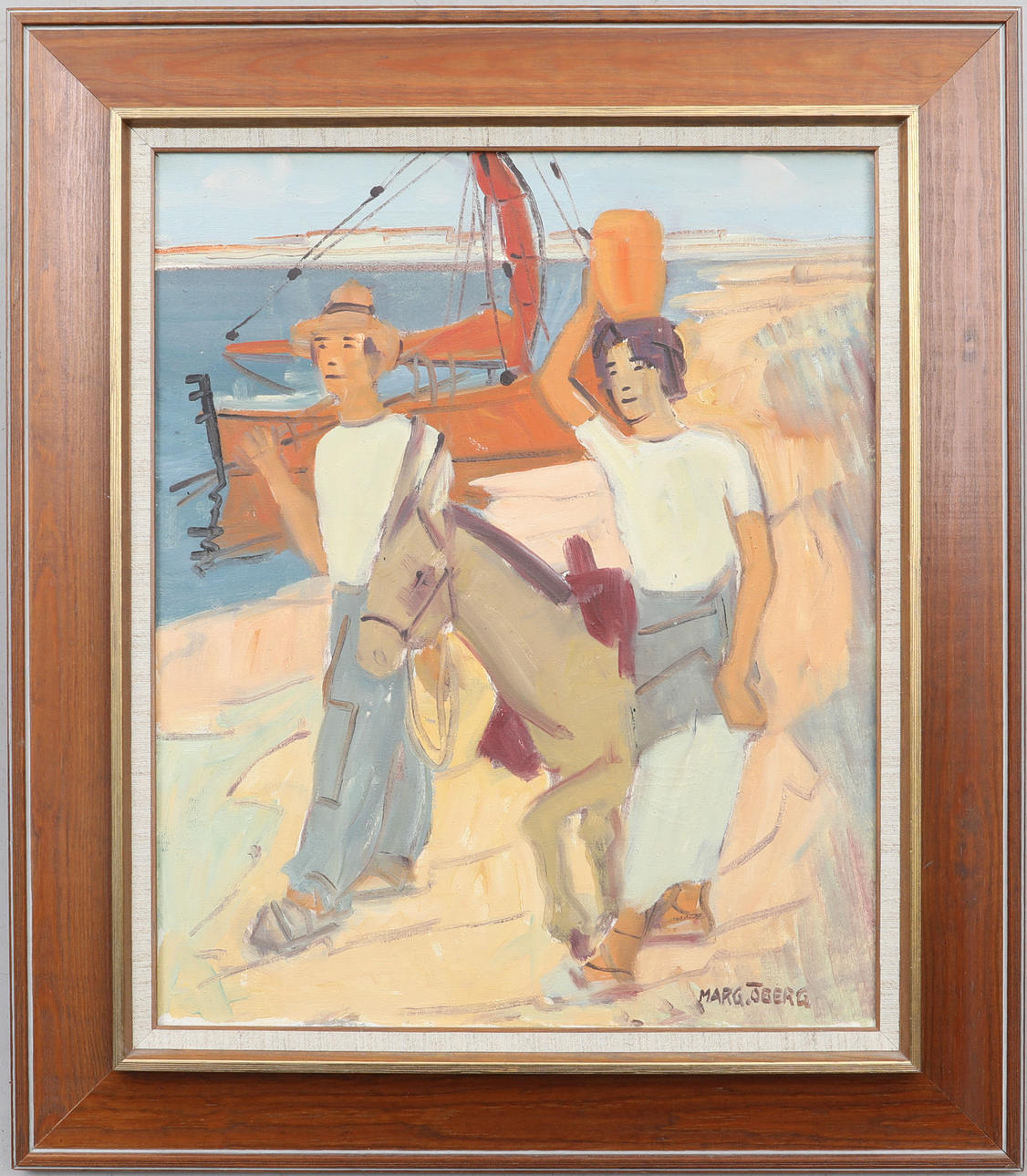 MARGIT ÖBERG. Oil on canvas, signed.