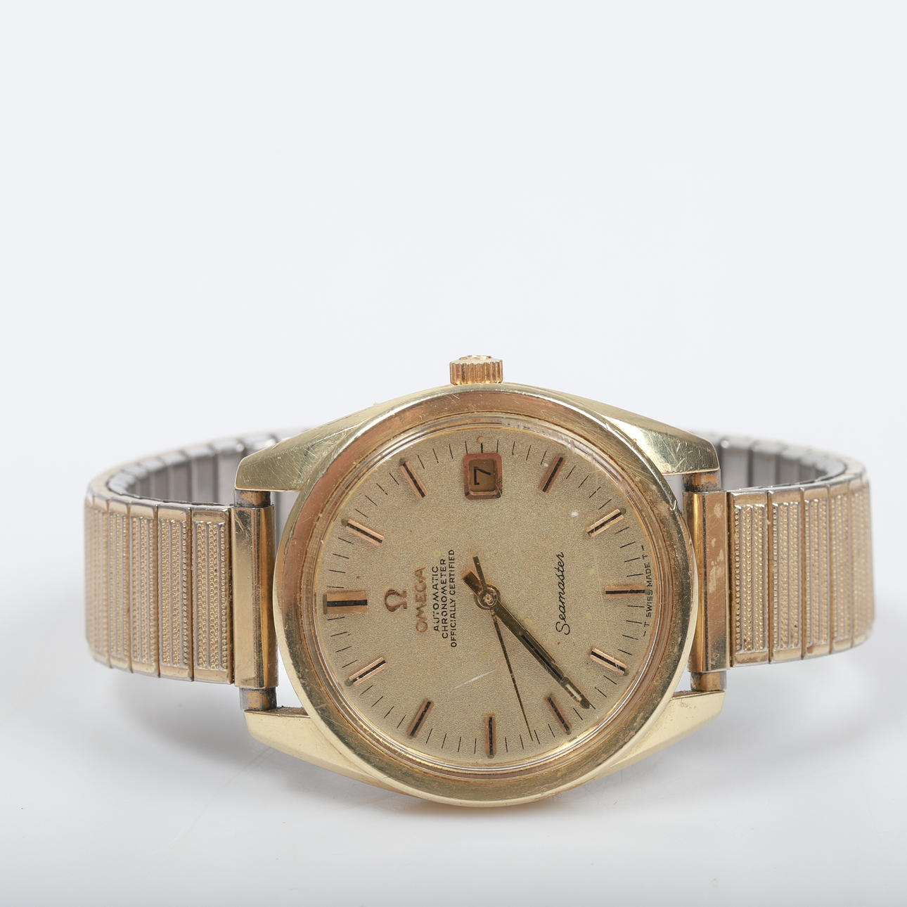 RANNEKELLO, Omega Seamaster Automatic, kulta teräkselle, 1968.