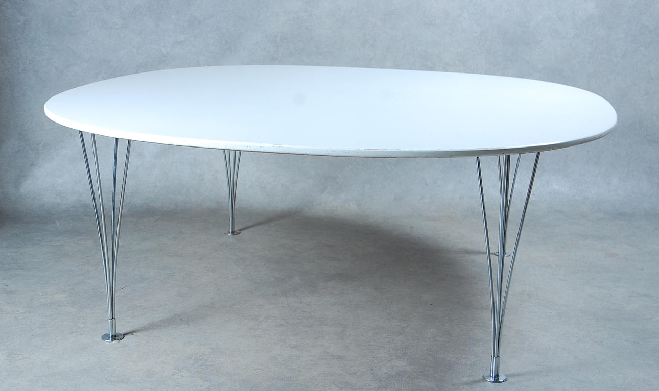 SOFFBORD," Superelips " Bruno Mathsson & Piet Hein Fritz Hansen Danmark.