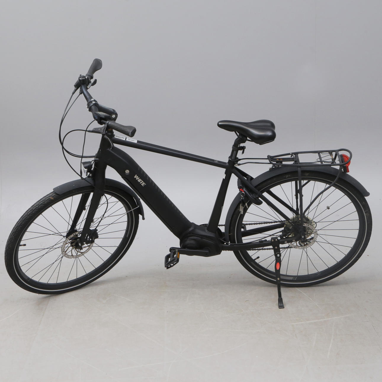 ELECTRIC BIKE, White, black, with battery.
