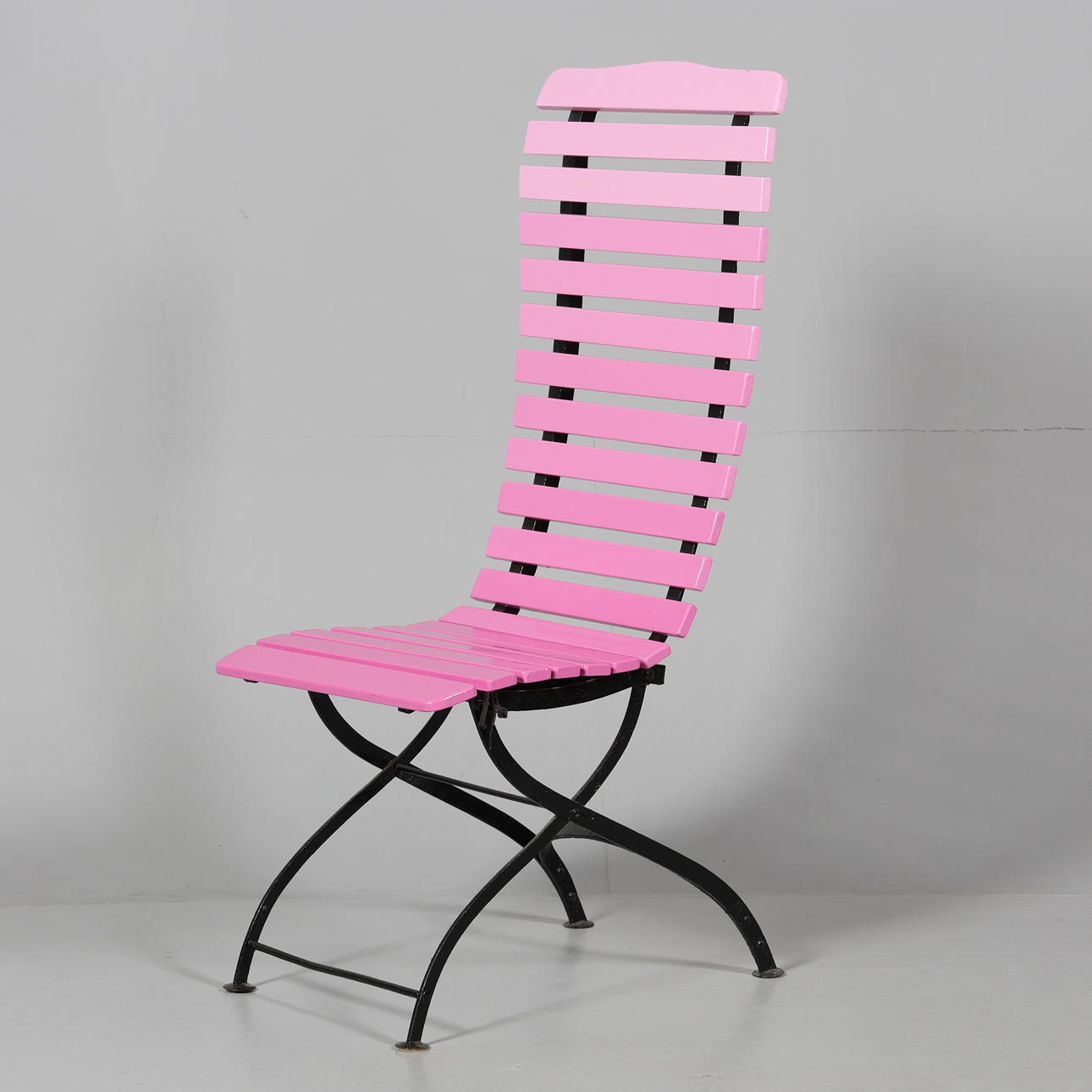 TRÄDGÅRDSSTOL, metall samt trä, bemålad.