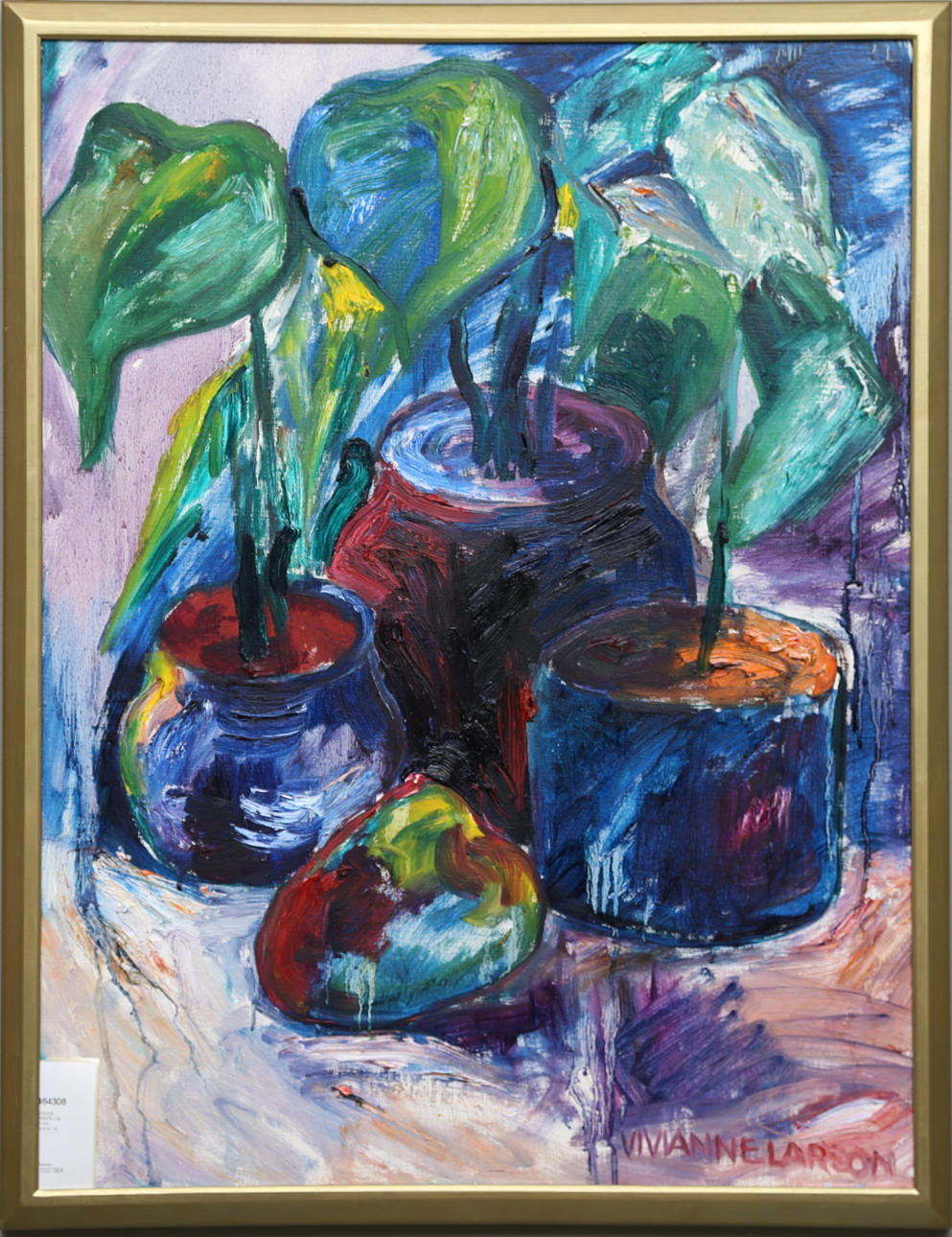 VIVIANNE LARSON. Olja på duk, signerad.