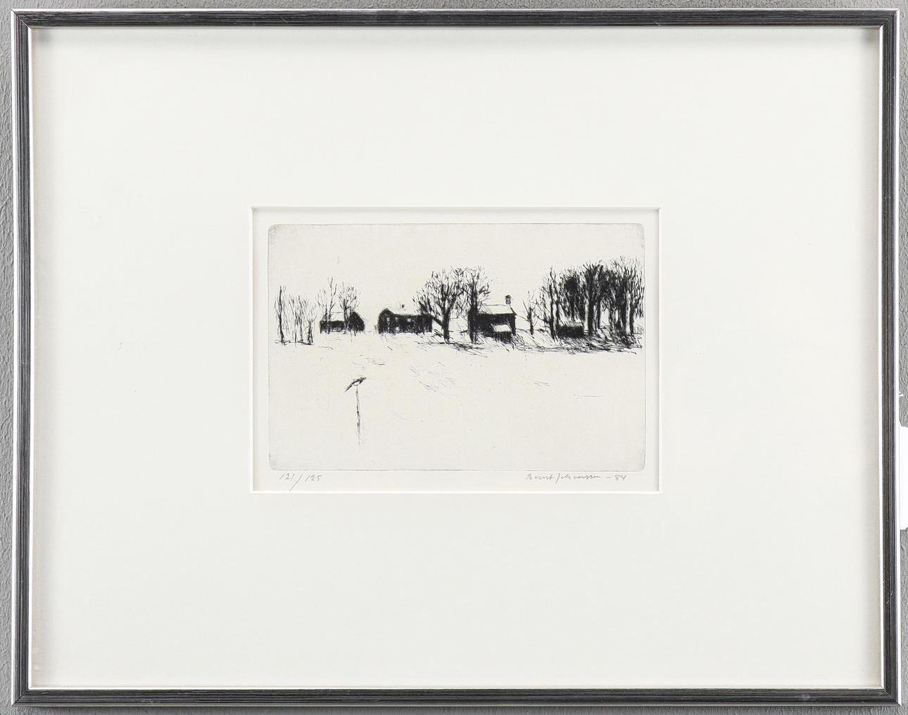 BERNT JOHANSSON etching 121/125, signed -84.