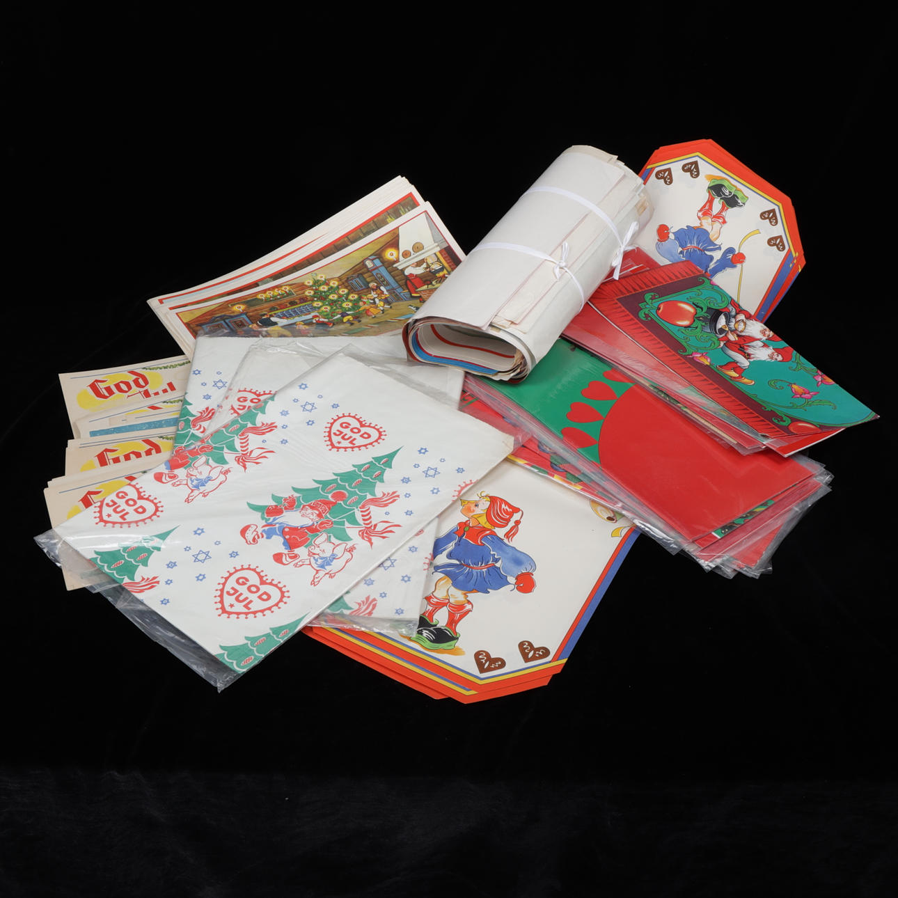 CHRISTMAS CARDBOARD, paper, lot, mid 20th century. Collectables - Other ...