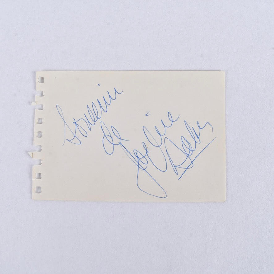 JOSEPHINE BAKER. autograph.