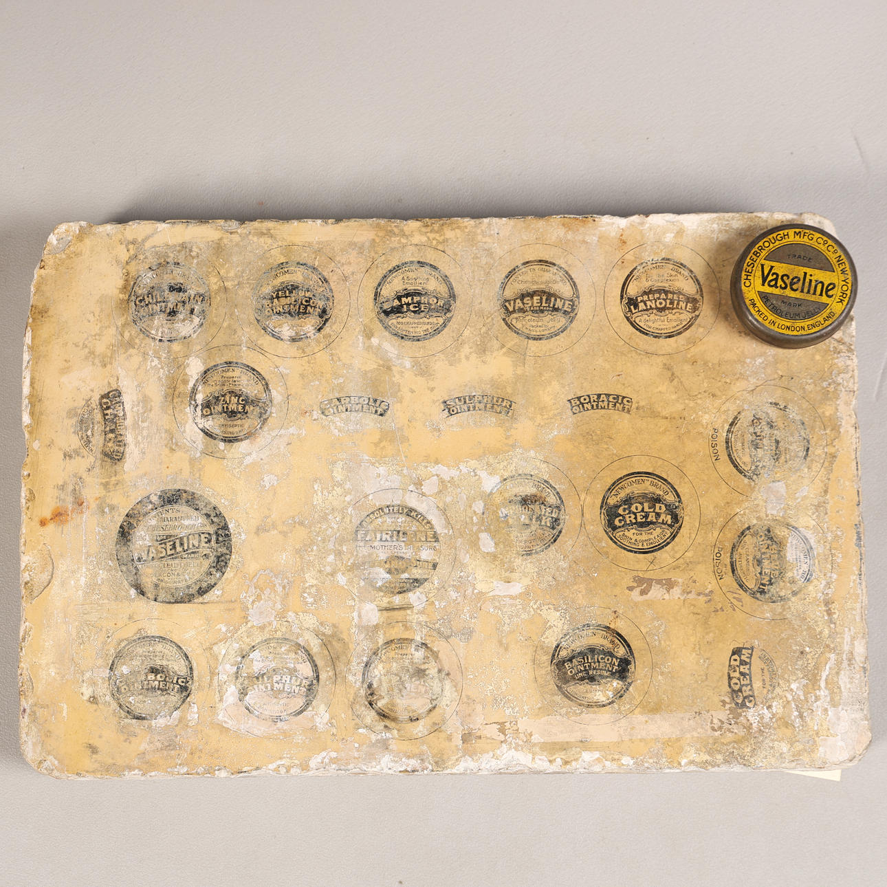 A LITHOGRAPHY STONE, LATE 19TH CENTURY.