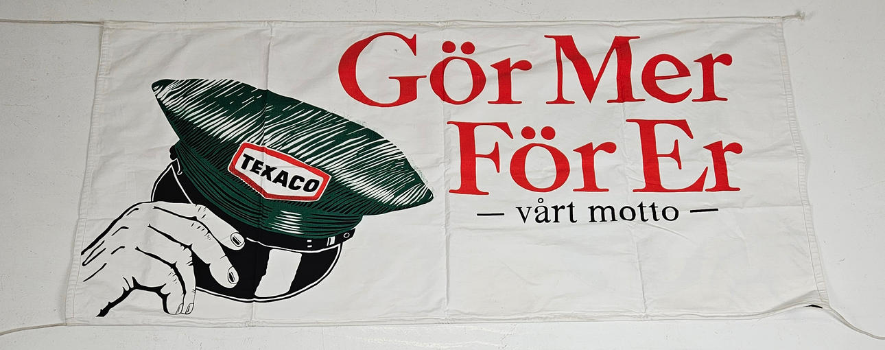 BANDEROLL, tyg, Texaco.