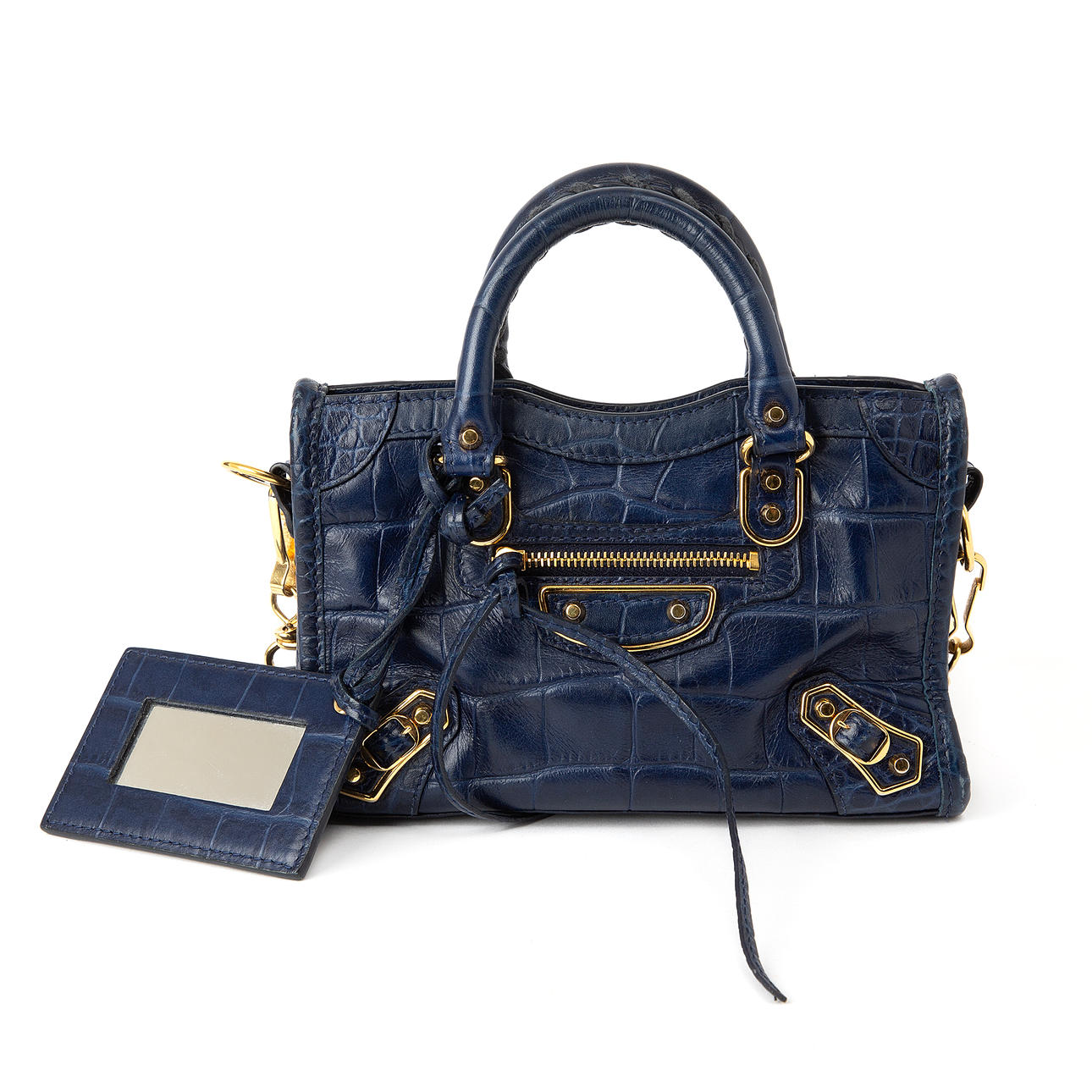 BALENCIAGA. Bag, “Le City Mini”, leather.