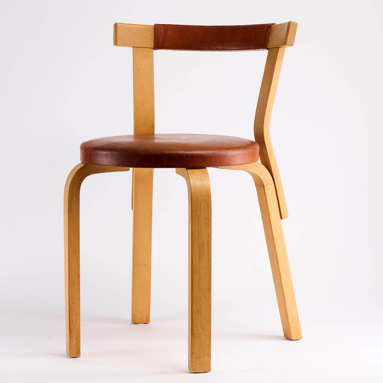 Aalto Alvar Alvar No Artek Chair Chair 68ビニールレザーシート