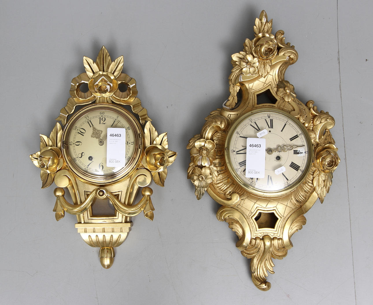 VÄGGPENDYLER, 2 st 1900-talets mitt.