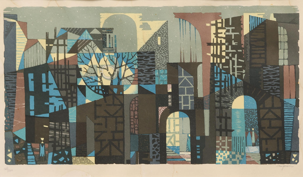 SVEN JONSON. Lithograph, signed and numbered 168/260.