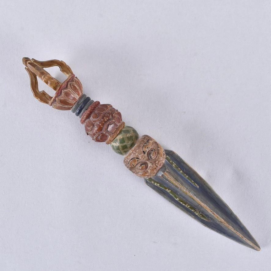 RITUAL SACRIFICIAL KNIFE, so called Phurba.