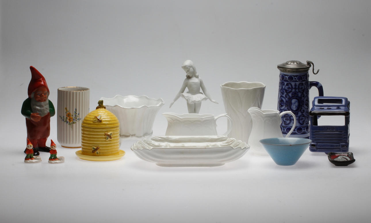 KERAMIK, bland annat Rörstrand, Goebel, Gustavsberg, Wallendorf.