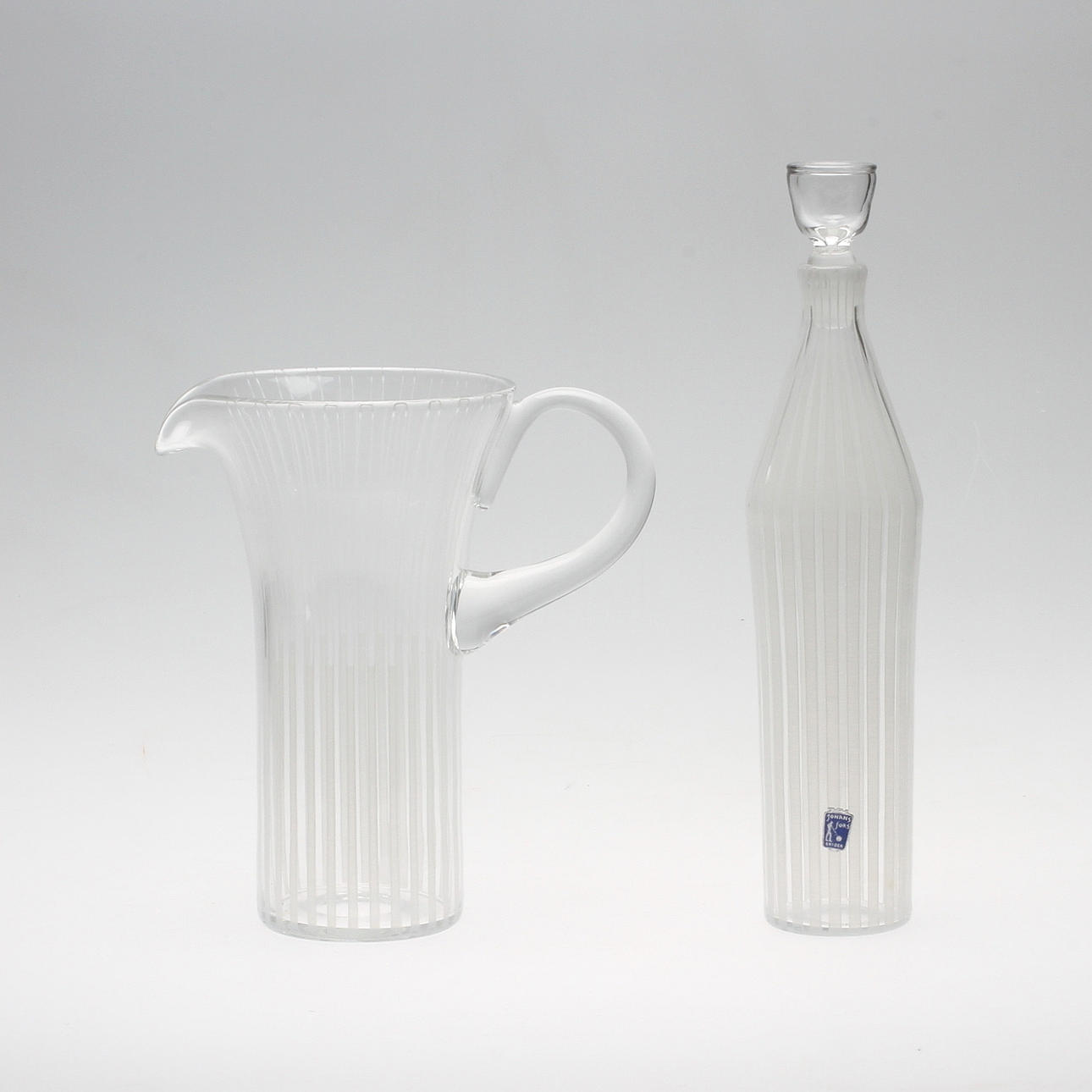 KANNA OCH KARAFF, glas, "Strikt", Bengt Orup, Johansfors.