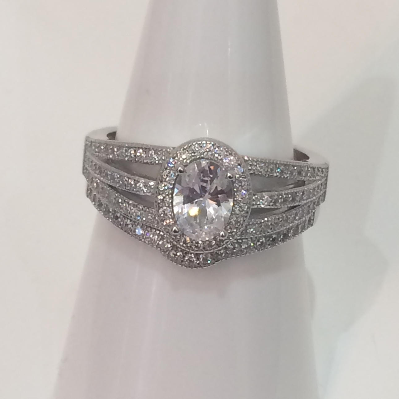 SØLV FORLOVNINGS- OG VIDERINGSRINGSÆT.