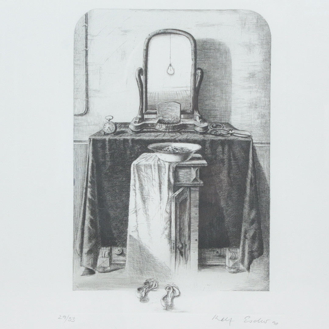 ROLF ESCHER (1936). Etching, “Untitled” (1990).