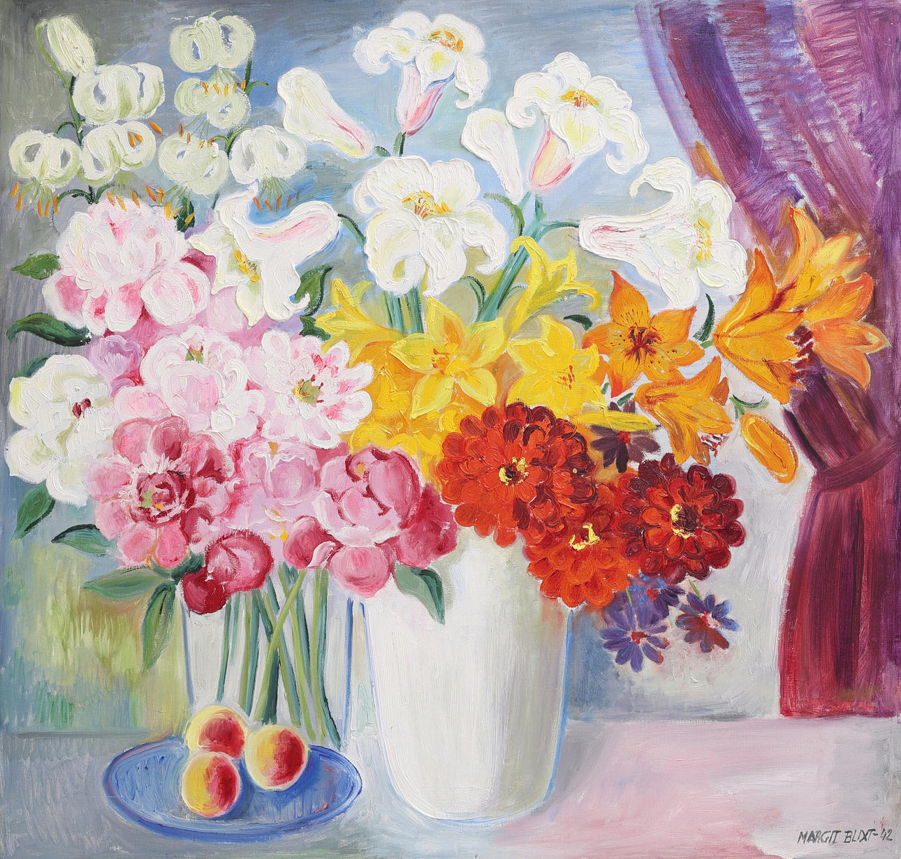 MARGIT BLIXT-BJÄRUP. FLOWER STILL, 1942.