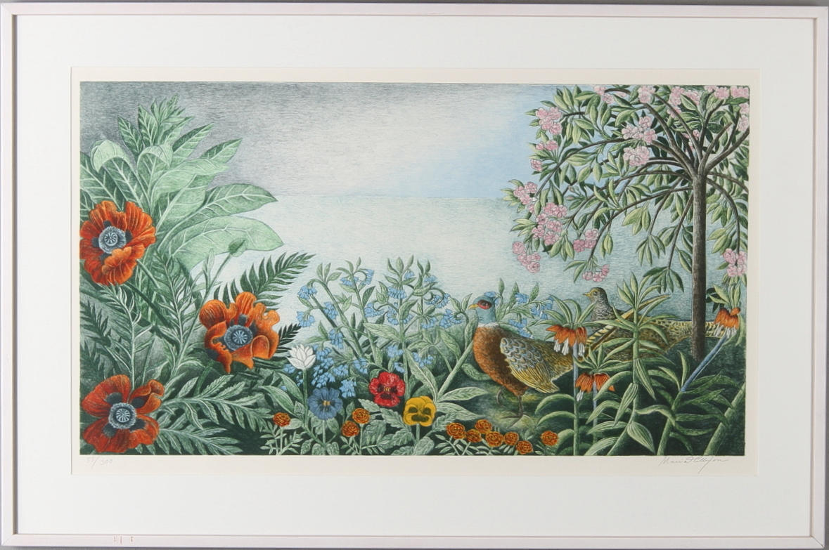 MARIA HILLFON. litografi, signerad och numrerad 55/300.