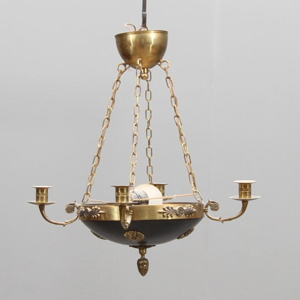 AMPEL, för 4 ljus, empire, 1800-tal.