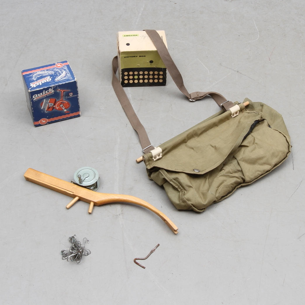 FISKEREDSKAP, bl a rullar.