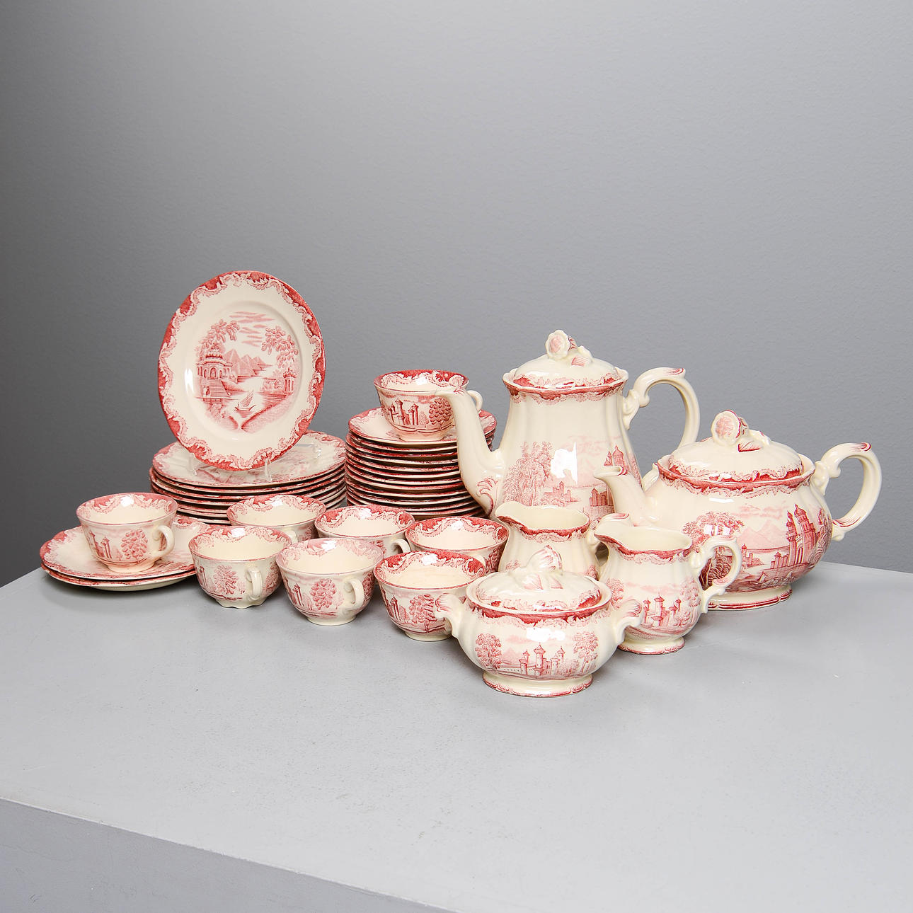 TEA/COFFEE SET PIECES, “Bengali”, Rörstrand, 1948-56 (22 pieces ...